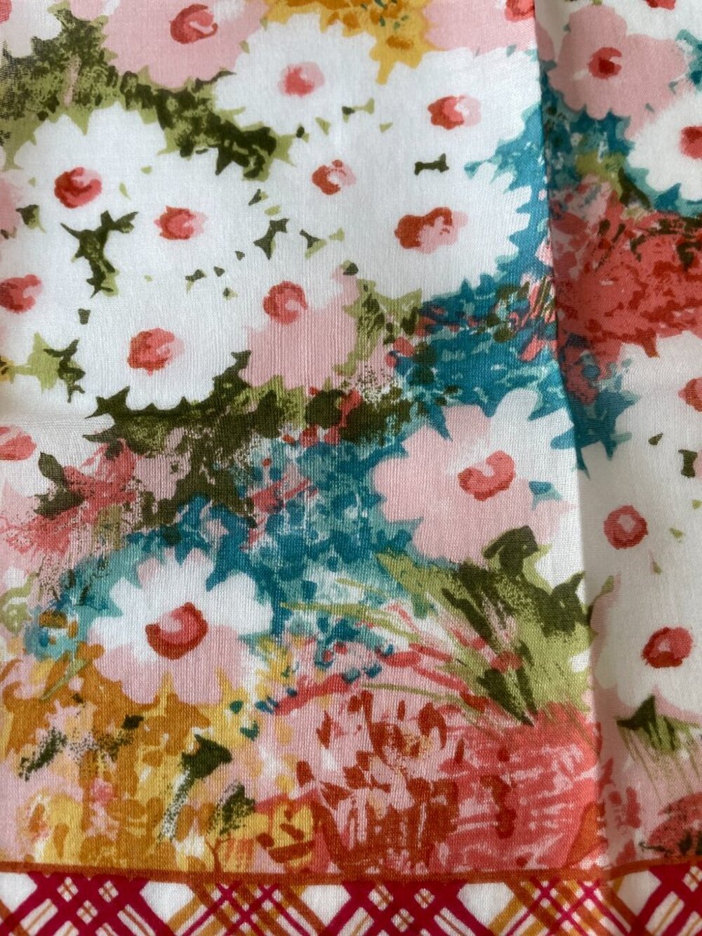 Vintage Valentino Garavani Floral Cotton Scarf - Picture 14 of 14